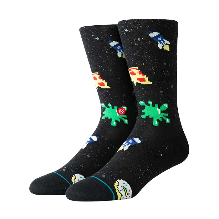 Stance Space Food Crew Sock Men’s in Black
